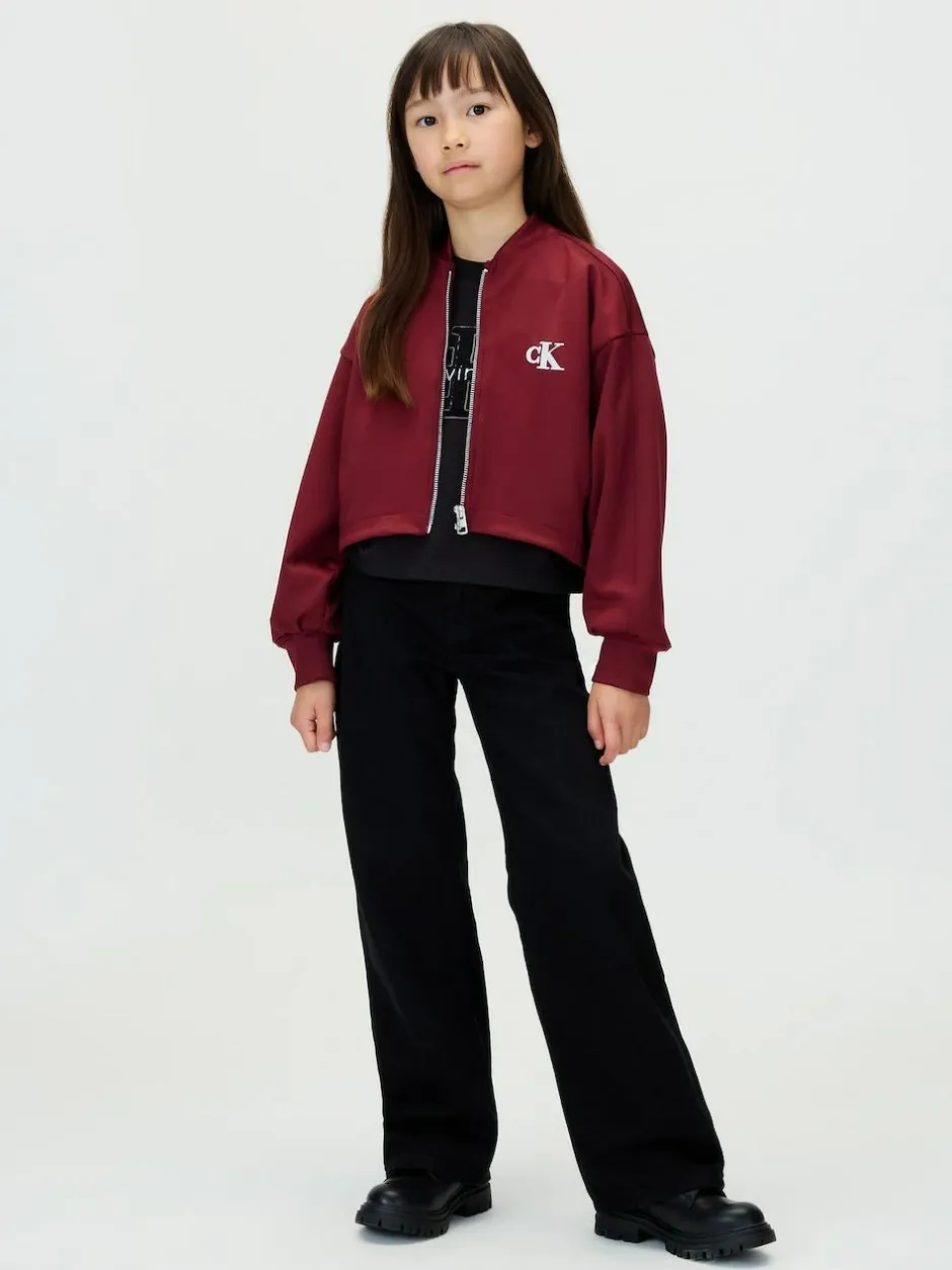 Calvin Klein Black High Rise Wide Leg Jeans Best