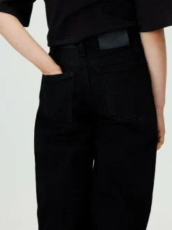 Calvin Klein Black High Rise Wide Leg Jeans Best