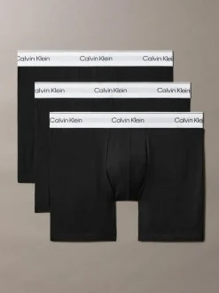 Calvin Klein Icon Cotton Stretch Boxer Briefs 3 Pack Black Discount