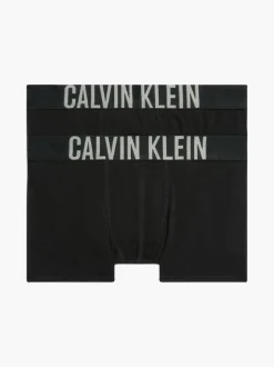 Calvin Klein Intense Power Boys Trunks 2 Pack Black Clearance
