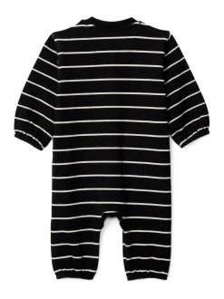 Calvin Klein Black Long Sleeve Monogram Bodysuit Sale