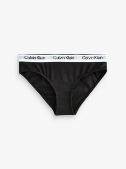 Calvin Klein Modern Cotton Bikini Briefs 2 Pack Black Hot