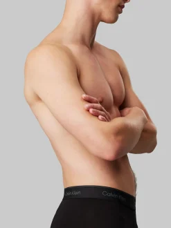 Calvin Klein Icon Cotton Stretch Boxer Briefs 3 Pack Black/Blue Tonal Hot