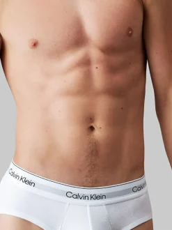 Calvin Klein 3 Pack Briefs - Icon Cotton Stretch Black/White/Grey