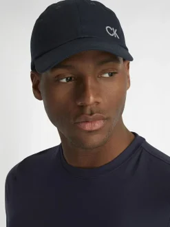 Calvin Klein Golf 100% Cotton Twill Black Caps Blue Sale