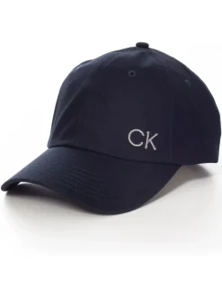 Calvin Klein Golf 100% Cotton Twill Black Caps Blue Sale