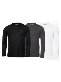 Calvin Klein Golf Assorted Long Sleeve T-Shirts 3 Pack Black Online
