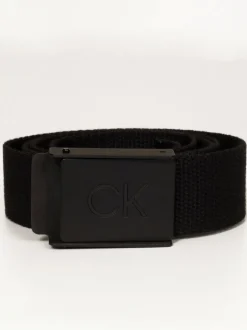 Calvin Klein Golf Monogram Buckle Belt Black Hot