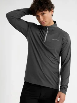 Calvin Klein Golf Newport Quarter Zip Sweatshirt Grey Sale