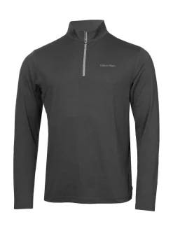 Calvin Klein Golf Newport Quarter Zip Sweatshirt Grey Sale