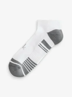 Calvin Klein Golf Tech Black Trainers Socks 3 Pack White New