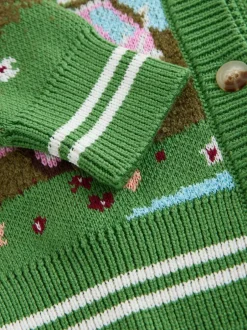 Next Camper Van Campervan Scene Collared Cardigan (3-16yrs) Clearance