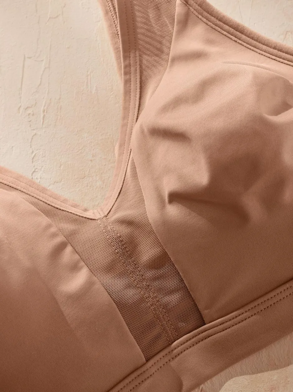 Next B-H Total Support Non Wire Ultimate Comfort Bra Caramel Nude New
