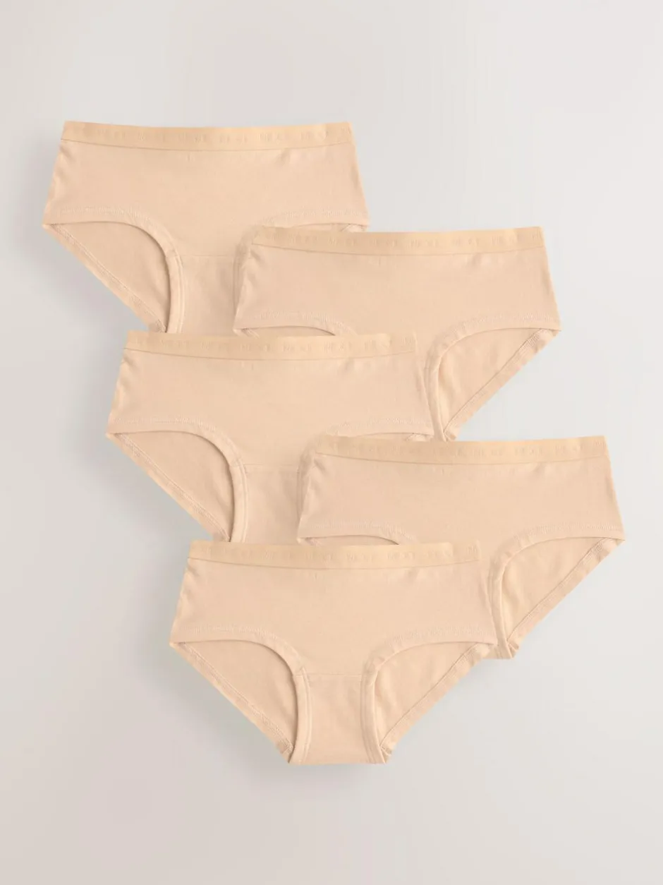 Next Hipster Briefs 5 Pack (5-16yrs) Caramel Nude Hot