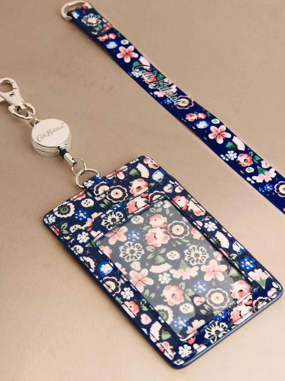 Cath Kidston Navy Queen Ditsy Lanyard Purse New