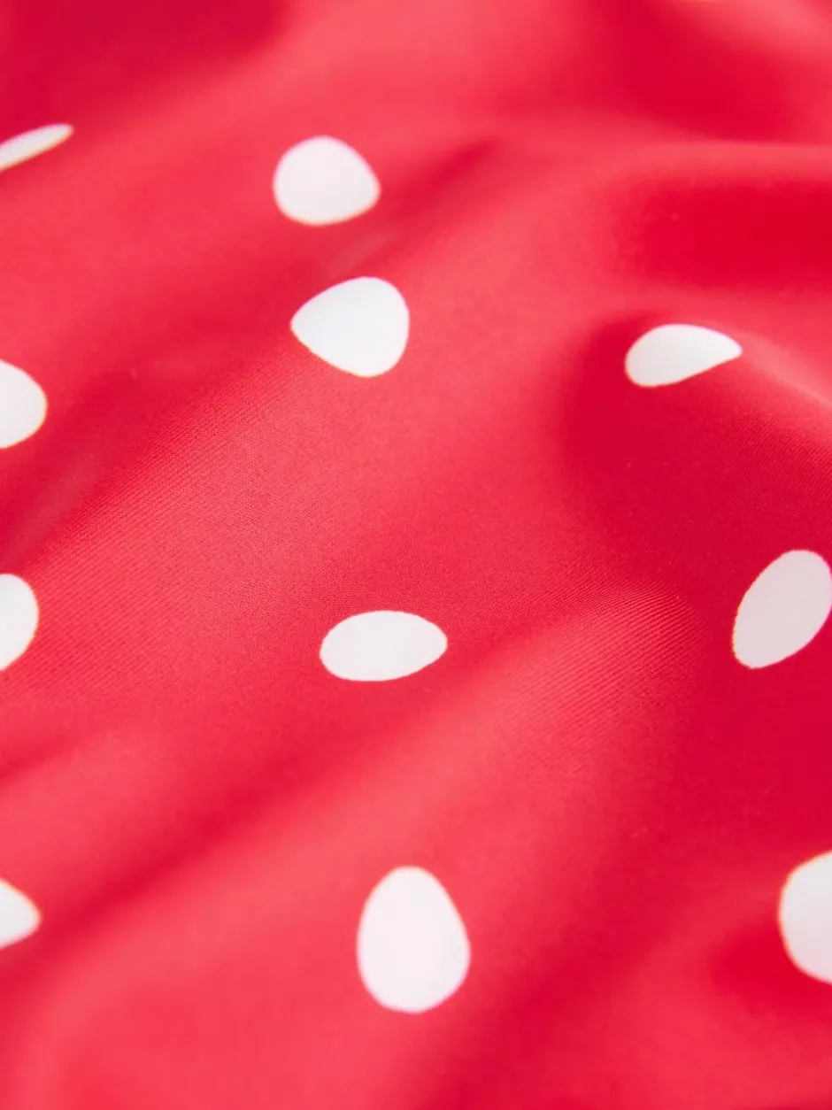 Cath Kidston Frill Swimsuit (3mths-7yrs) Red Polka Dot Flower Online