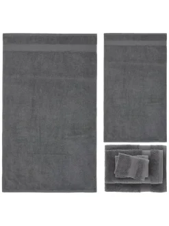 Catherine Lansfield 6 Piece Anti-Bacterial Towel Bales Grey Discount