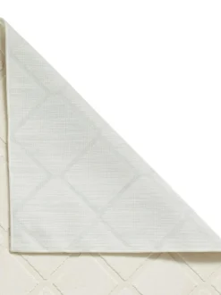 Catherine Lansfield Cream Cosy Diamond Washable Rug Hot