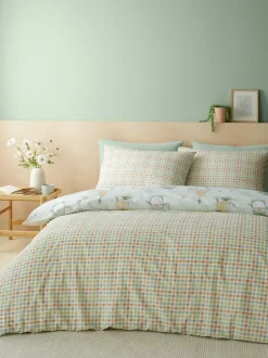 Catherine Lansfield Green Spring Gonks Reversible Duvet Cover Set