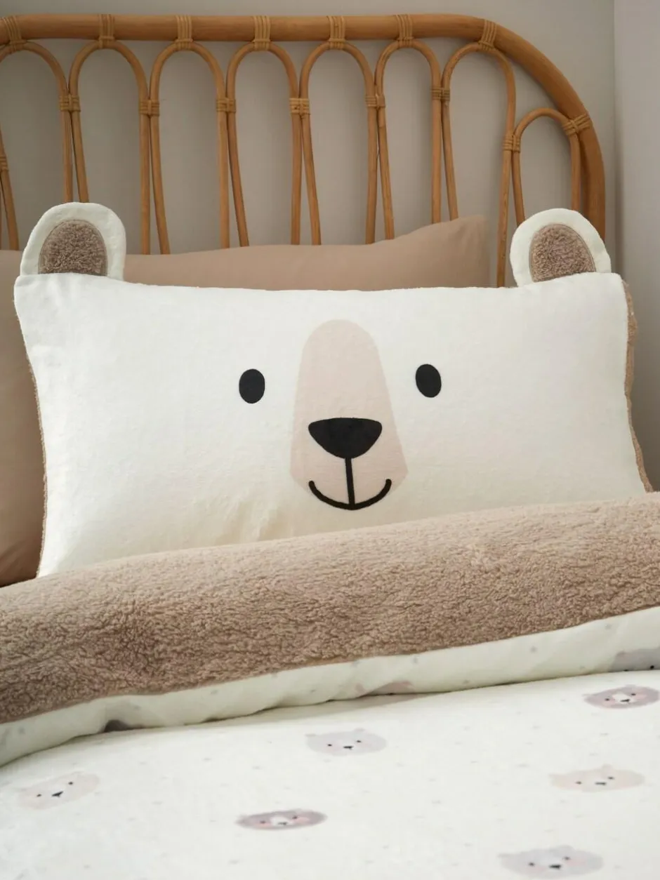 Catherine Lansfield Natural Cosy Bear So Soft Duvet Cover Set Hot