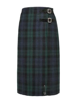 Celtic & Co. Midi Celt Kilt Skirt Green