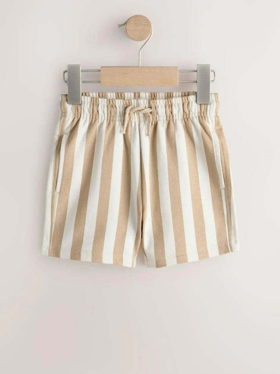 Next Jersey Shorts (3mths-7yrs) Cement/Ecru Stripe Discount