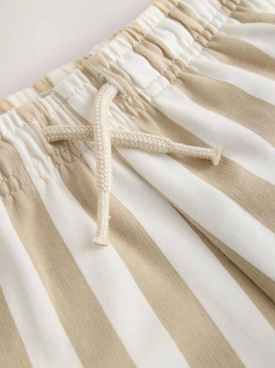 Next Jersey Shorts (3mths-7yrs) Cement/Ecru Stripe Discount
