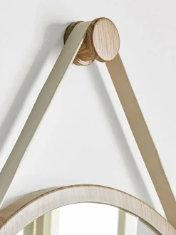 Next Hanging Round Wall Mirror Chalk Malvern Outlet