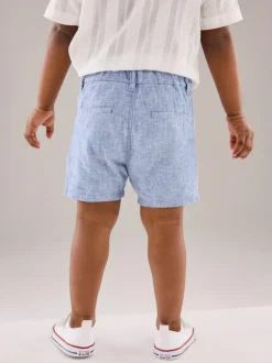 Next Chambray Blue Chino Shorts (3mths-7yrs) Online
