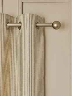 Next Champagne Gold Stripe Jacquard Eyelet Lined Curtains Discount