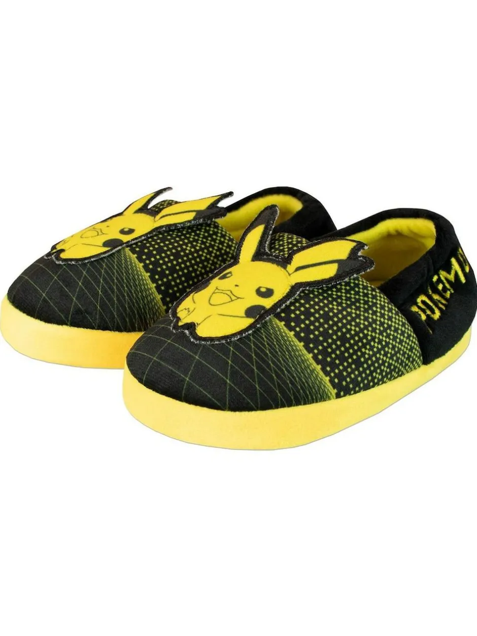 Character Black Pokemon Fleece Printed Slippers Hot