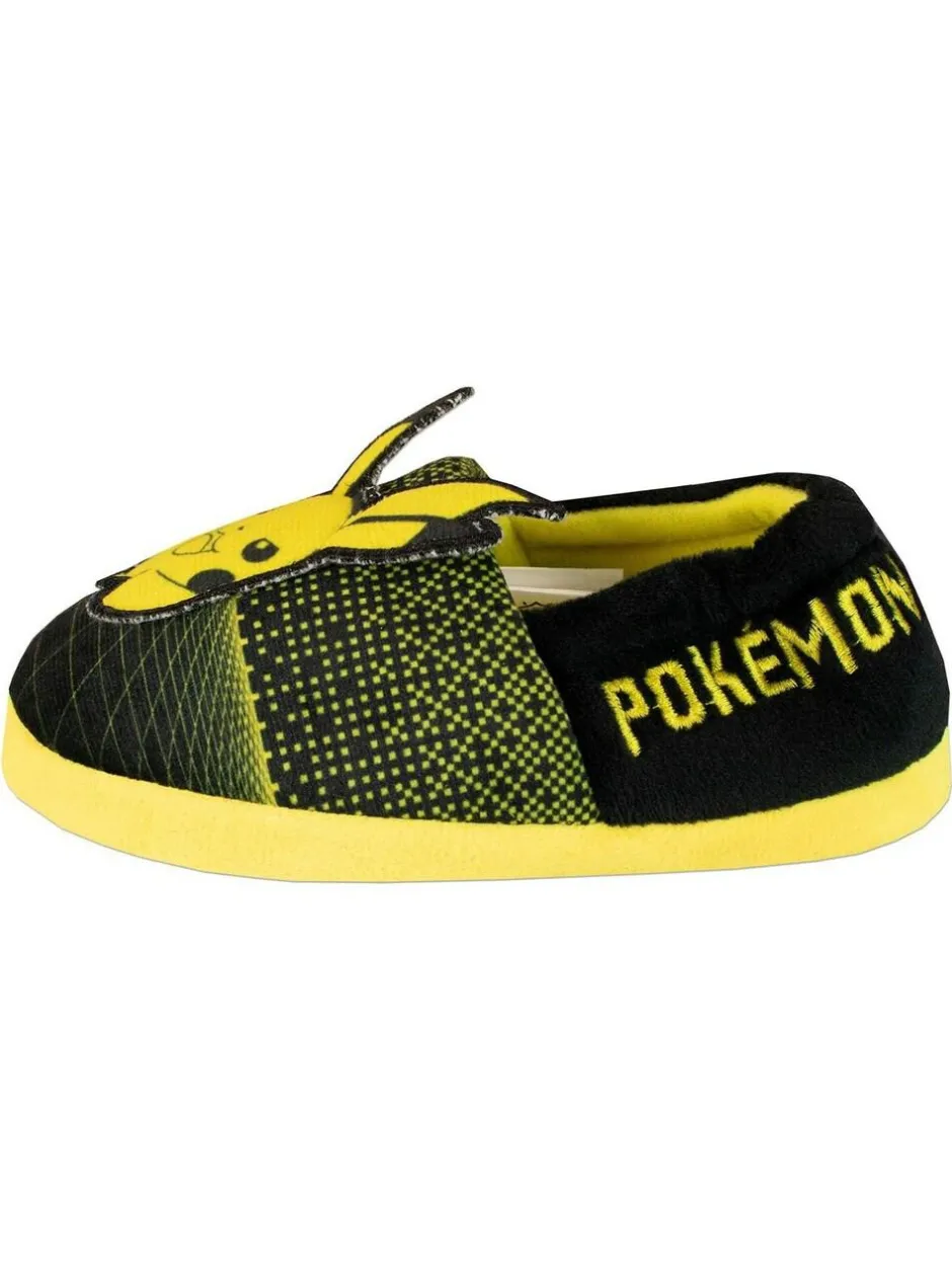 Character Black Pokemon Fleece Printed Slippers Hot