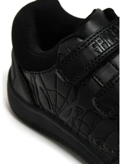 Character Black Spider-Man Boys School Shoes Hot