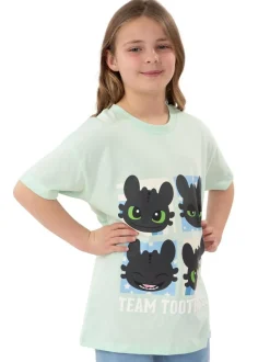 Character Green How To Train Your Dragon Toothless T-Shirt Clearance