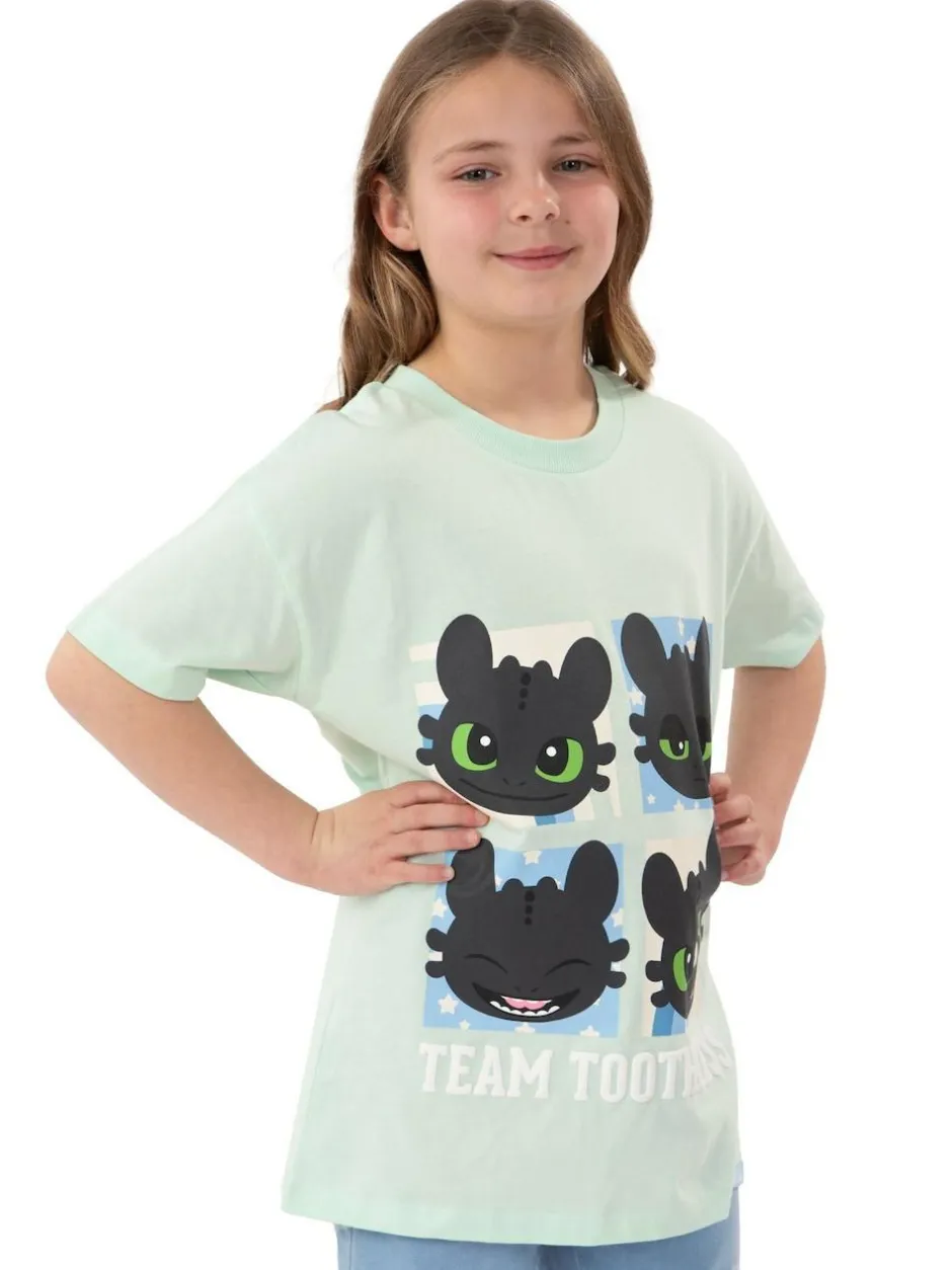 Character Green How To Train Your Dragon Toothless T-Shirt Clearance