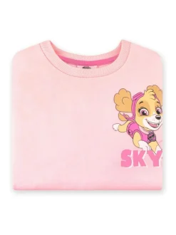 Character Pink PAW Patrol Skye Glitter 100% Cotton Sweatshirt Clearance