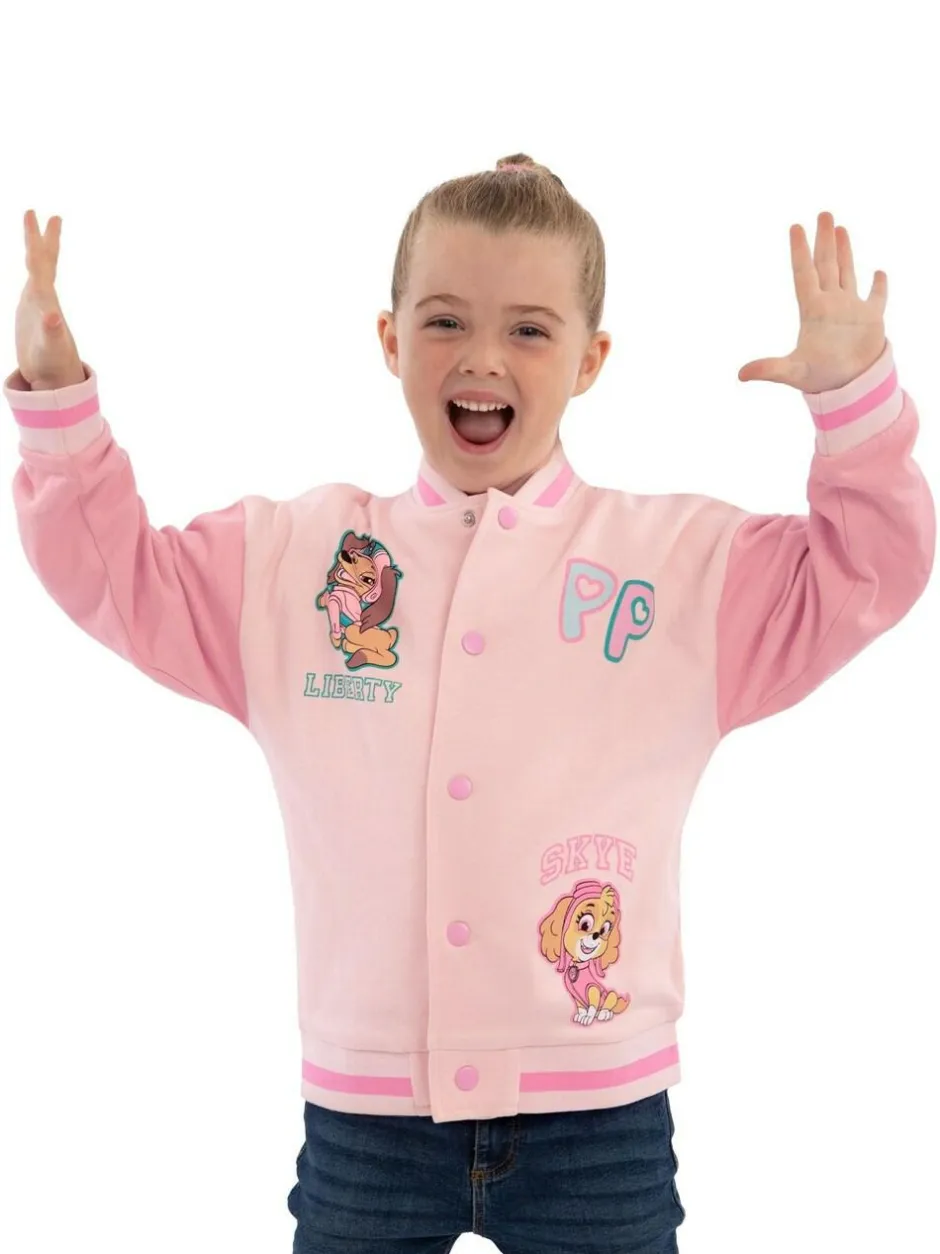 Character Pink PAW Patrol Liberty And Skye Varsity Jacket Sale