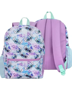 Character Purple Lilo and Stitch 3 Piece Schoolbag Set Clearance