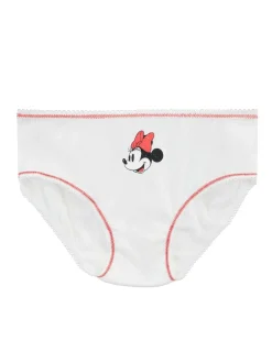 Character Red Minnie Mouse 100% Cotton Briefs 5 Pack Clearance