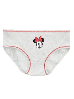 Character Red Minnie Mouse 100% Cotton Briefs 5 Pack Clearance