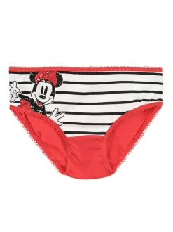 Character Red Minnie Mouse 100% Cotton Briefs 5 Pack Clearance