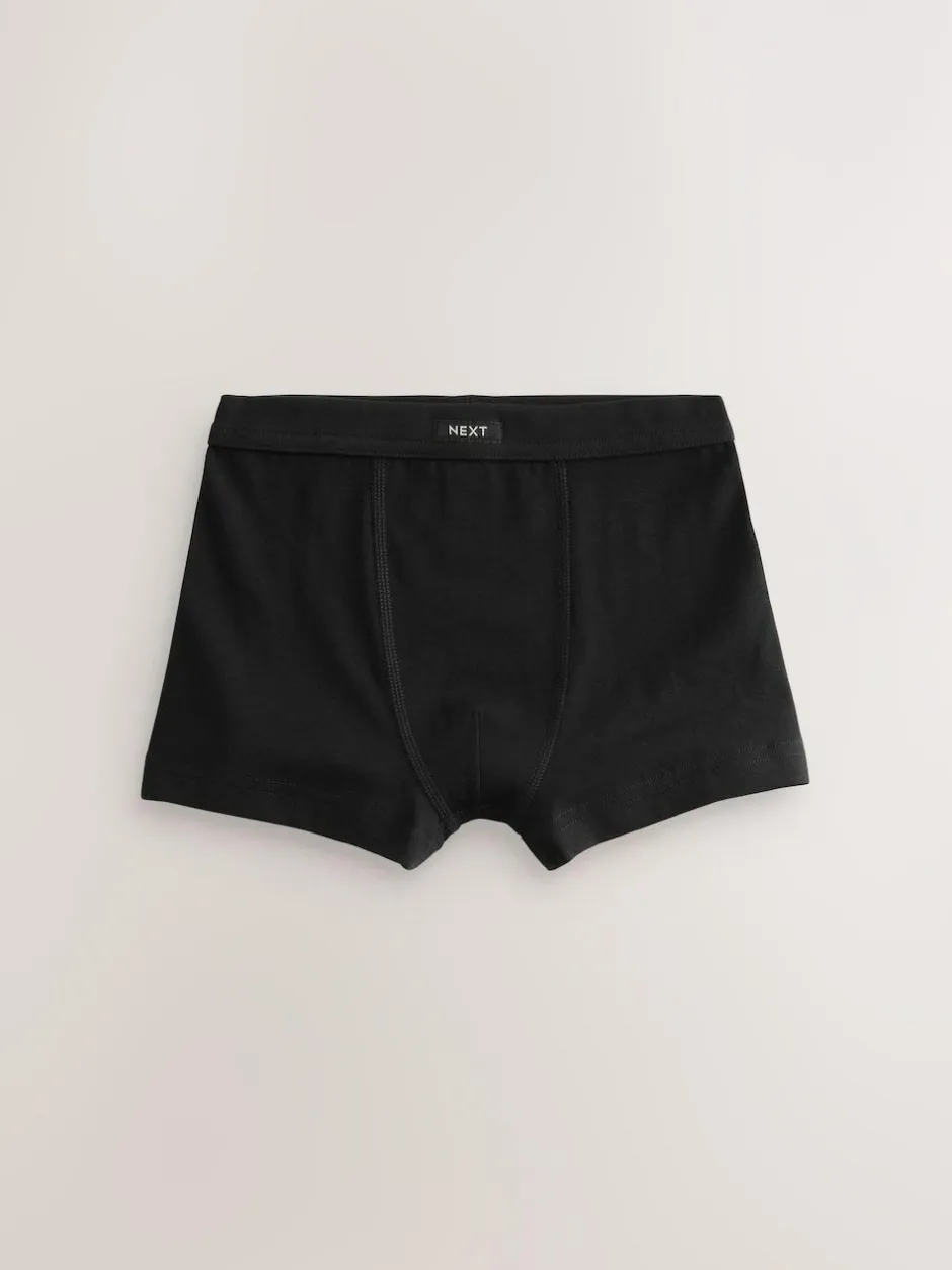 Next Soft Waistband Trunks 10 Pack (2-16yrs) Charcoal Black New