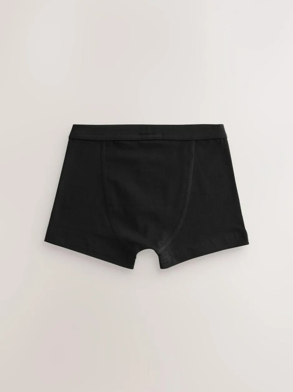 Next Soft Waistband Trunks 10 Pack (2-16yrs) Charcoal Black New