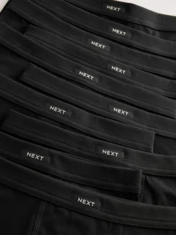 Next Soft Waistband Trunks 10 Pack (2-16yrs) Charcoal Black New