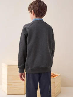 Next Charcoal Crew Neck School Sweater (3-17yrs) Clearance