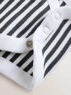 Next Baby Denim Dungarees and Bodysuit Set (0mths-2yrs) Charcoal Grey Best