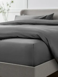 Next Charcoal Grey Collection Luxe 400 Thread Count Egyptian Deep Fitted Cotton Sateen Sheet Sale