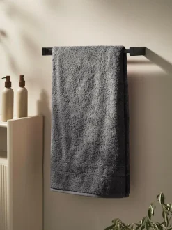 Next Charcoal Grey Egyptian Cotton Luxe Heavy Weight Towel New
