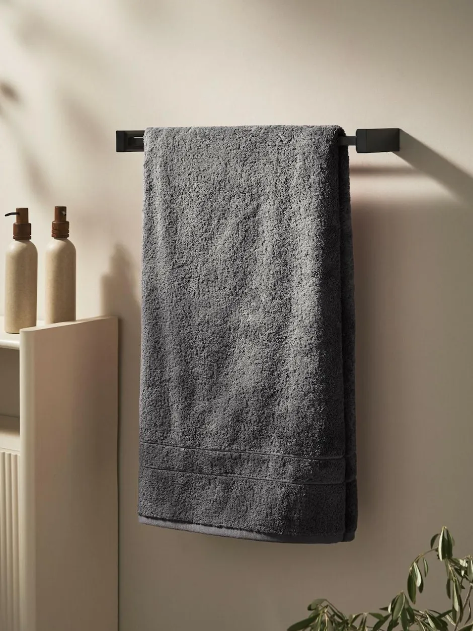 Next Charcoal Grey Egyptian Cotton Luxe Heavy Weight Towel New