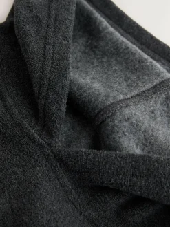 Next Charcoal Grey Hooded Towelling Pyjamas Set Clearance